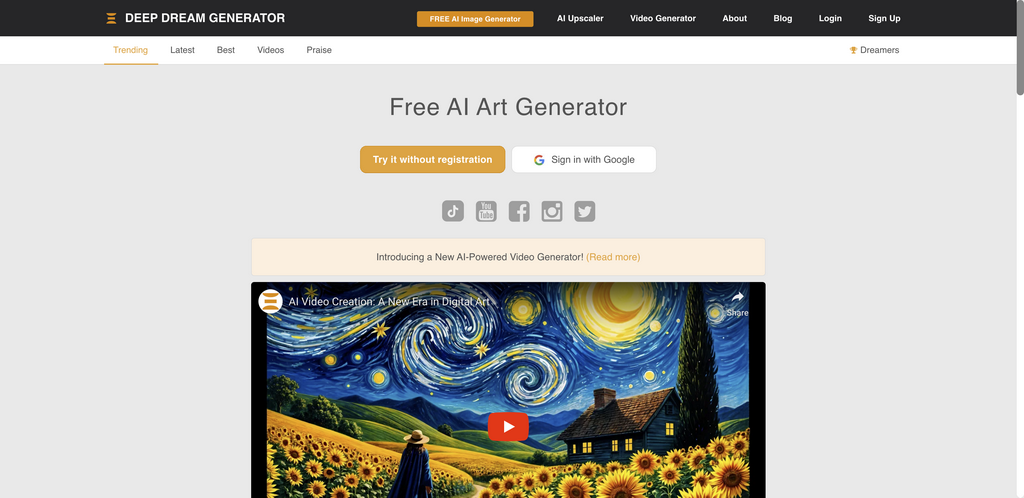 Deep Dream Generator