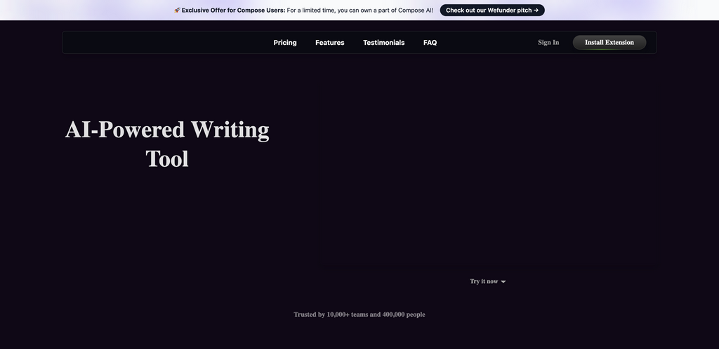 Compose AI：免费的Chrome浏览器AI自动化写作扩展